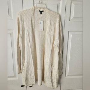 Sz XL Eileen Fisher silk blend flyaway jacket new